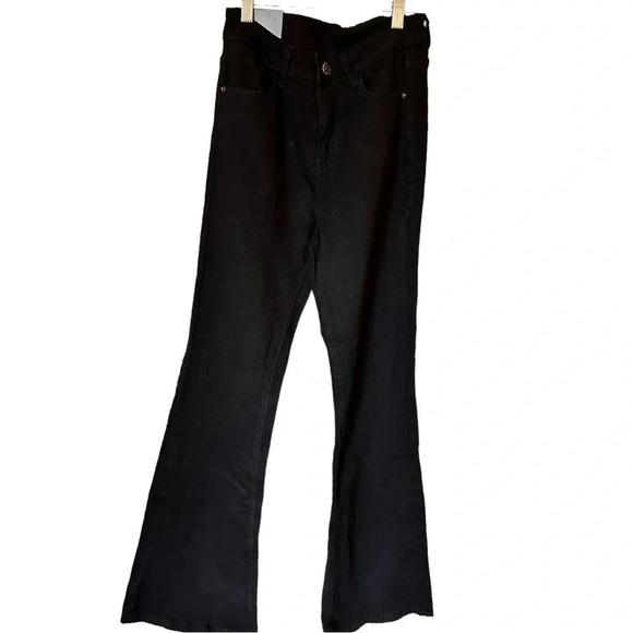 NWT Women’s Stretch High Waist Wide Leg Boot Cut Slim Denim Jean - Picture 2 of 3